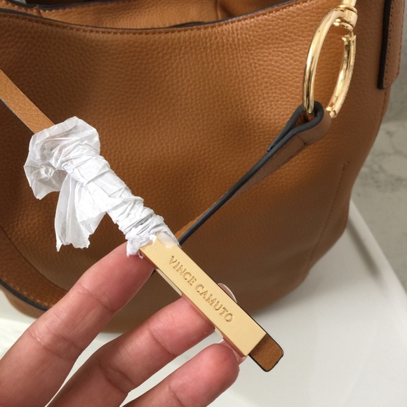 SOLD!  Vince Camuto Jody Hobo Leather - Dark Wheat - Picture 11 of 13